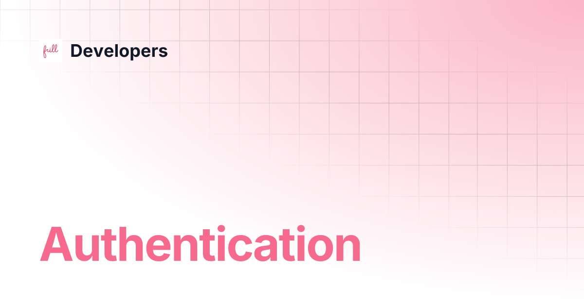 Authentication developers